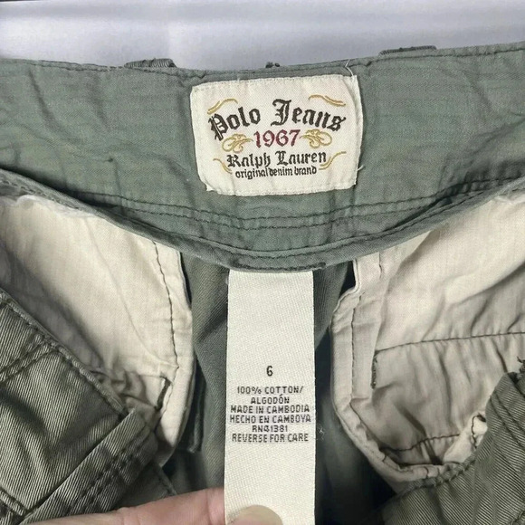 Ralph Lauren Polo Jeans green capri womens size 6 cotton cropped casual - Picture 7 of 9